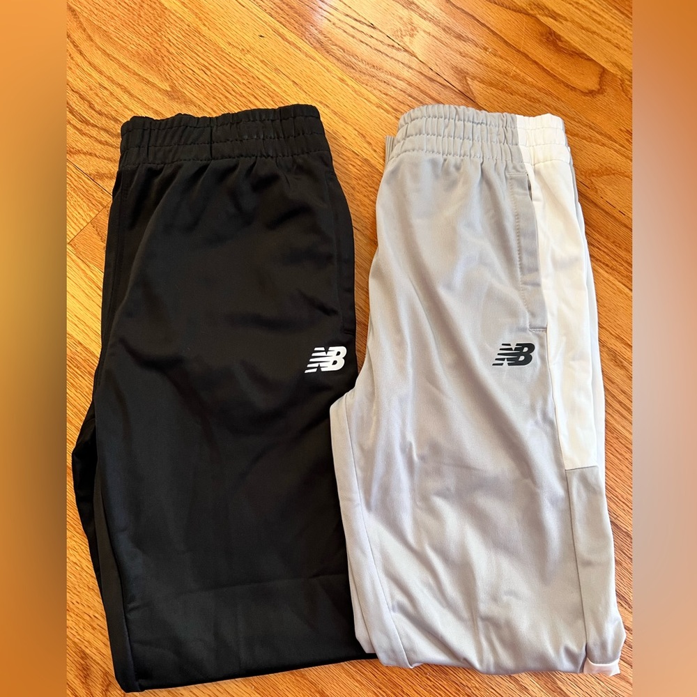New Balance joggers, new without tags. 100% polyester. Size 10/12